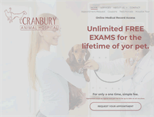 Tablet Screenshot of cranburyanimalhospital.com